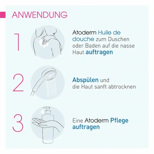 BIODERMA Atoderm Huile de douche - 100 ml – Bild 2